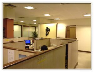 A modern office space design by V. Millie Sengupta